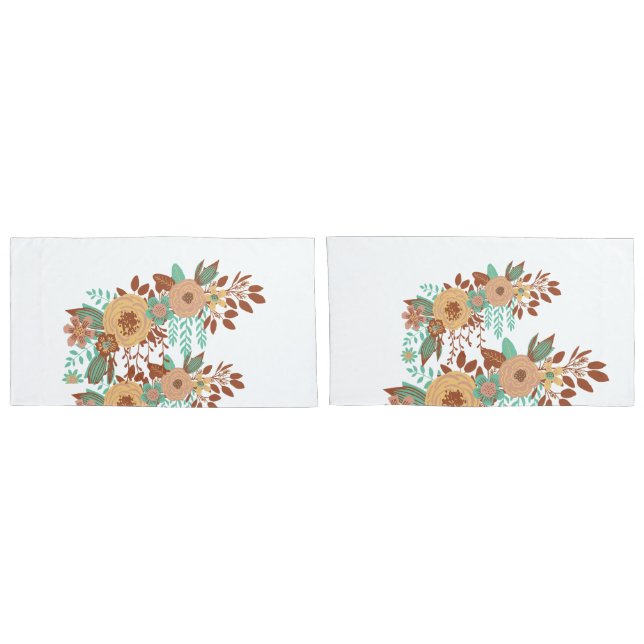 Funda De Cojín Decoración moderna de Boho Floral en casa (Reverso-Set)