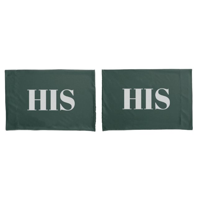 Funda De Cojín Decoración moderna y elegante de la pareja verde (Anverso - Set)