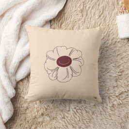 Funda de cojín decorativo de forma de flor colorid
