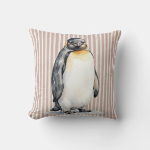 Funda de cojín decorativo de pingüino emperador