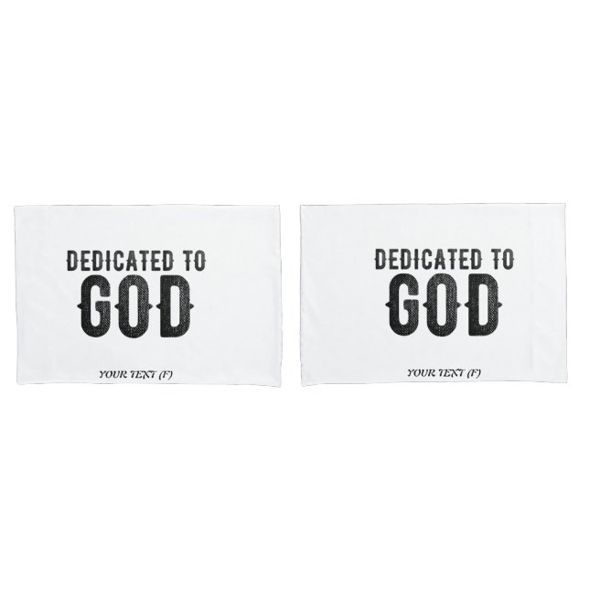 FUNDA DE COJÍN DEDICADO A DIOS PERSONALIZABLE GUAY TEXTO NEGRO (Anverso - Set)