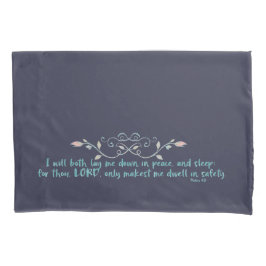 Funda De Cojín Dejarme en paz y dormir en la Biblia Verso