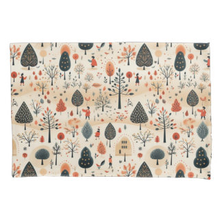 Funda de cojín del bosque caprichoso