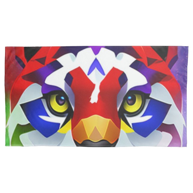 Funda de cojín del rey gato de Alexander (Anverso)