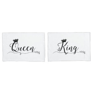 Funda De Cojín "" Del "rey" y "de la reina