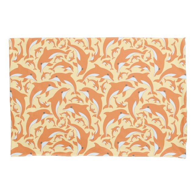 Funda De Cojín Delfines Cute (Anverso)