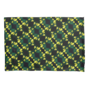 Funda De Cojín Delicada margarita amarilla con flores silvestres 