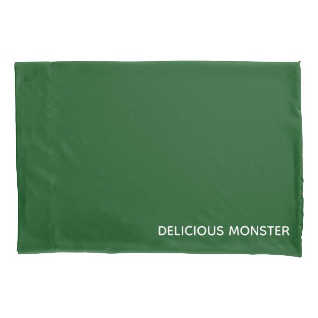 Funda De Cojín Delicioso nombre de color verde Monster (Anverso)