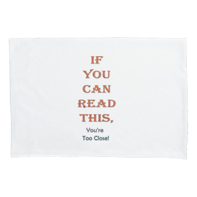 Funda De Cojín Demasiado cerca (Anverso)