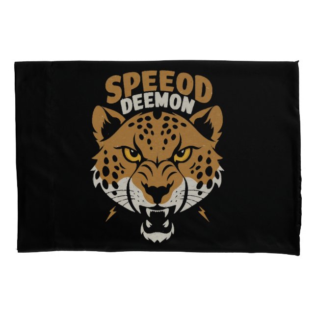 Funda De Cojín Demonio de la Velocidad (Anverso)