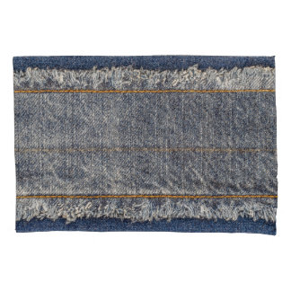 Funda De Cojín Denim Blue Jeans: Parche doble Casual