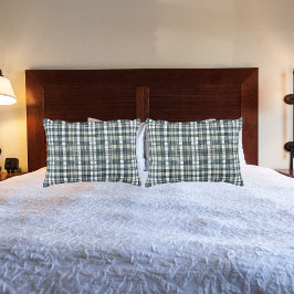 Funda De Cojín Denim Blue Sage Green White Plage