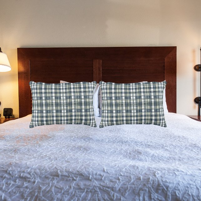 Funda De Cojín Denim Blue Sage Green White Plage (Subido por el creador)