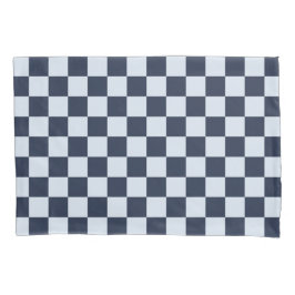 Funda De Cojín Denim rinse checkerboard pattern
