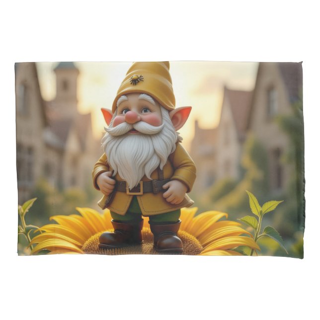 Funda De Cojín Der Bienenführer-Gnom – Hüter des Honigs (Anverso)