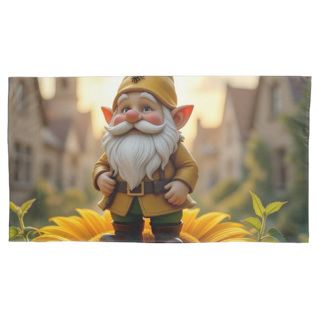 Funda De Cojín Der Bienenführer-Gnom – Hüter des Honigs (Anverso)