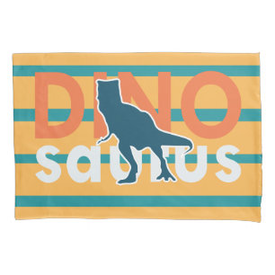 Funda De Cojín Derivación de niños con personalizado T-rex de din