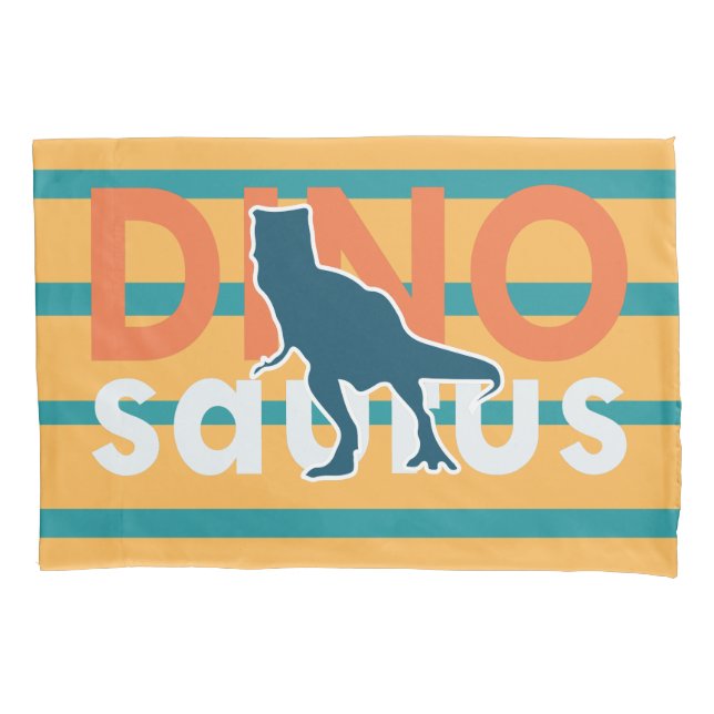 Funda De Cojín Derivación de niños con personalizado T-rex de din (Anverso)