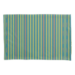 Funda De Cojín Desierto marino y franjas de arcilla
