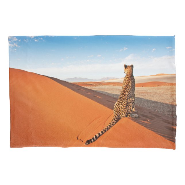 Funda De Cojín Desiertos | Desierto de Cheetah Savannah (Anverso)