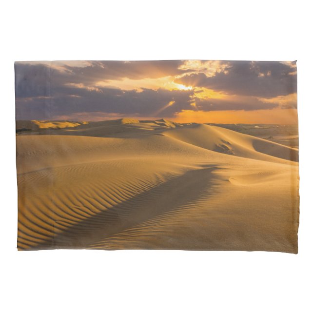 Funda De Cojín Desiertos | Paisaje de dunas de arena (Anverso)