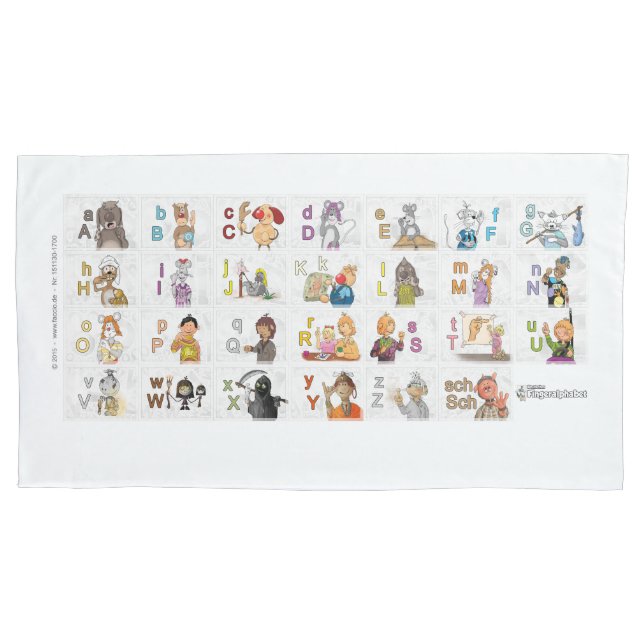 Funda De Cojín Deutsches Fingeralphabet 2 (Anverso-izquierdo)