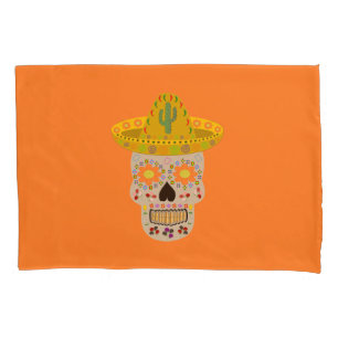 Funda De Cojín Día de la Calavera Muerta en México