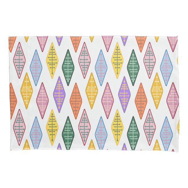 Funda De Cojín Diamantes atómicos (Anverso)