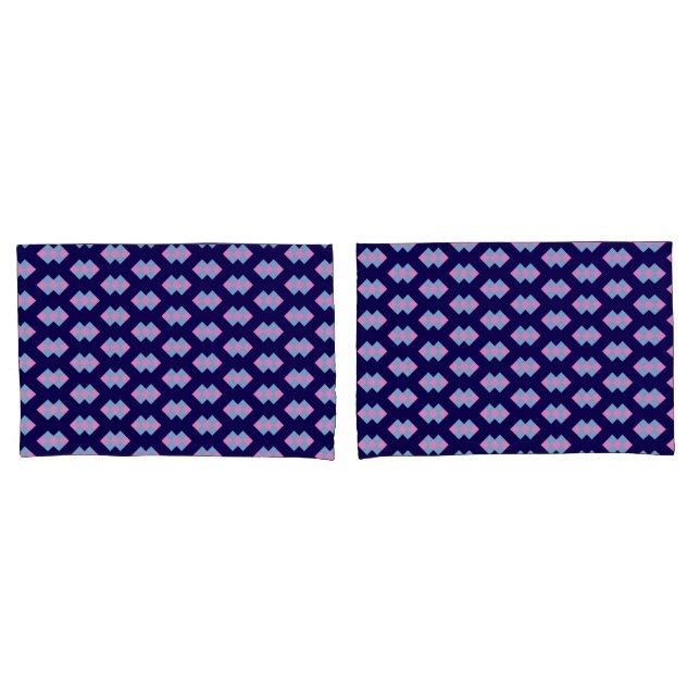 Funda De Cojín Diamond Blue Pillowcase (Anverso - Set)