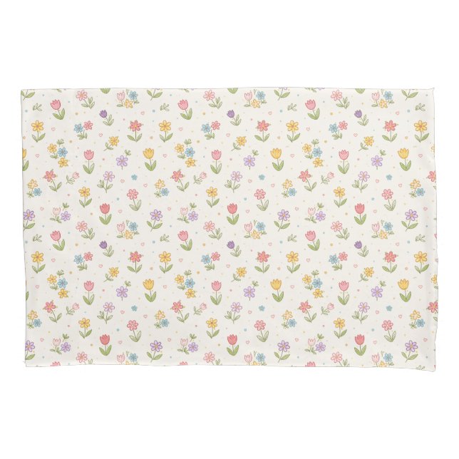 Funda De Cojín Dibújame una Flor (Anverso)