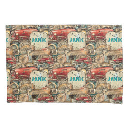 Funda De Cojín Dibujo a mano en Guay Auto único viejo Pintura de 