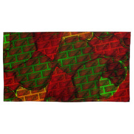 Funda De Cojín Different image montage, brick, red, green, yellow