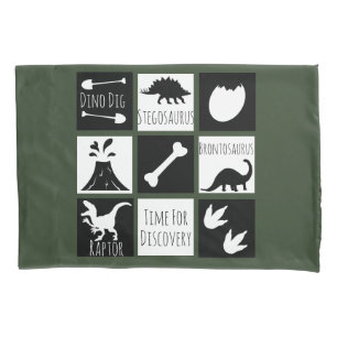 Funda De Cojín Diga prehistórica de dinosaurio