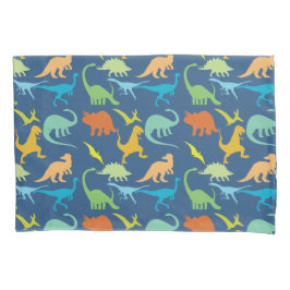 Funda De Cojín Dinosaurios coloridos