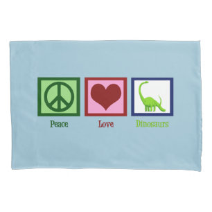 Funda De Cojín Dinosaurios de amor por la paz