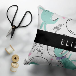 Funda De Cojín Dinosaurios Espaciales, Dinosaurios Cutos, Estrell