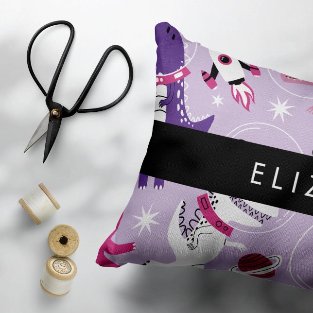 Funda De Cojín Dinosaurios Espaciales, Dinosaurios Cutos, Estrell (Subido por el creador)