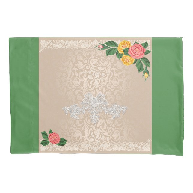 Funda De Cojín Diseño de cama de época 4u (Anverso)