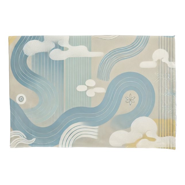 Funda De Cojín Diseño de Duvet del Lejano Oriente (Anverso)