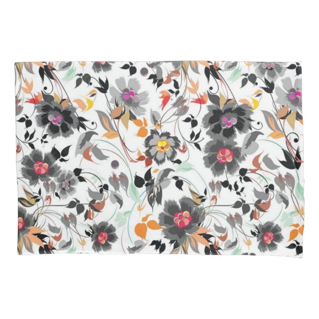 Funda De Cojín Diseño de flores (Anverso)