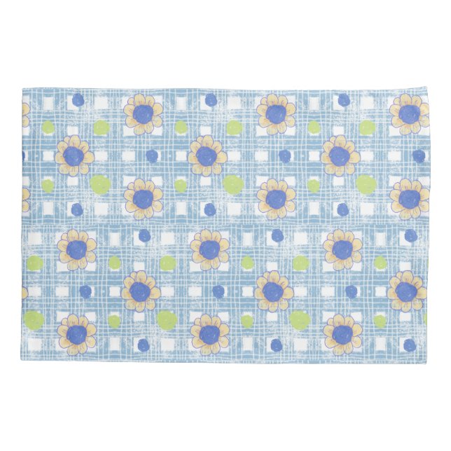 Funda De Cojín Diseño de flores (Reverso)