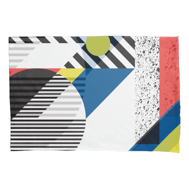 Funda De Cojín Diseño de fondo de estilo retro moderno (Anverso)