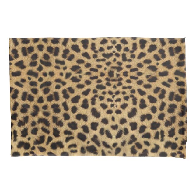 Funda De Cojín Diseño de leopardo (Anverso)