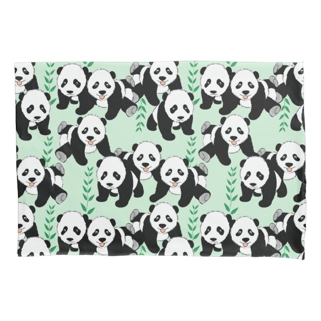 Funda De Cojín Diseño de los osos Panda (Anverso)