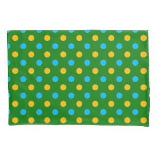 Funda De Cojín Diseño de lunares verde amarillo negro