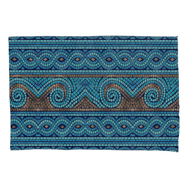 Funda De Cojín Diseño de mosaicos (Anverso)