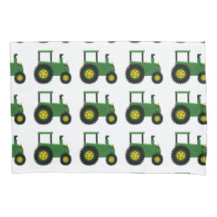 Funda De Cojín Diseño de Tractor Verde