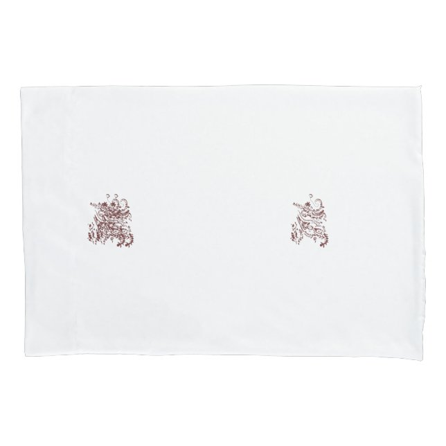 Funda De Cojín Diseño decorativo rojo anaranjado (Anverso)