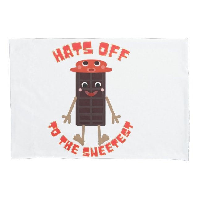 Funda De Cojín Diseño del día del chocolate (Anverso)