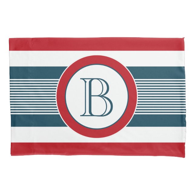 Funda De Cojín Diseño del monograma (Anverso)